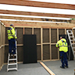 Our on-site team constructing a bespoke ‘show-case’ at ZSL London Zoo.