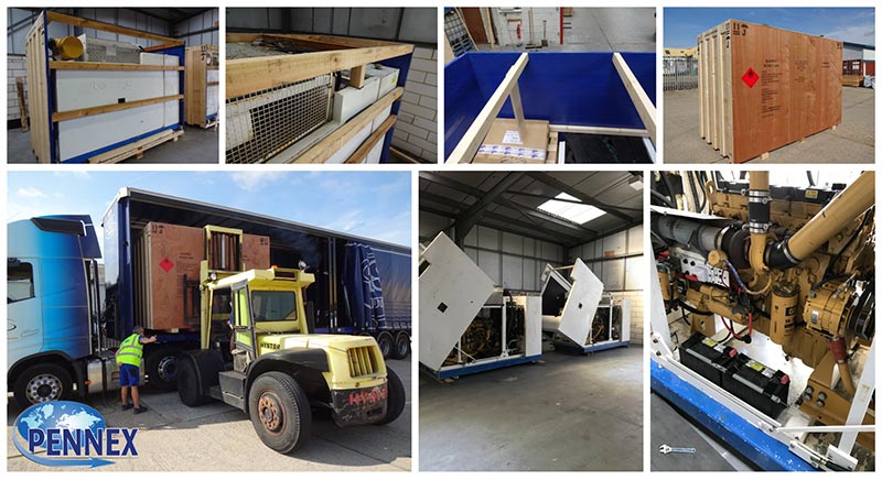 Pennex Hazardous items Export Packing to wooden cases and crates