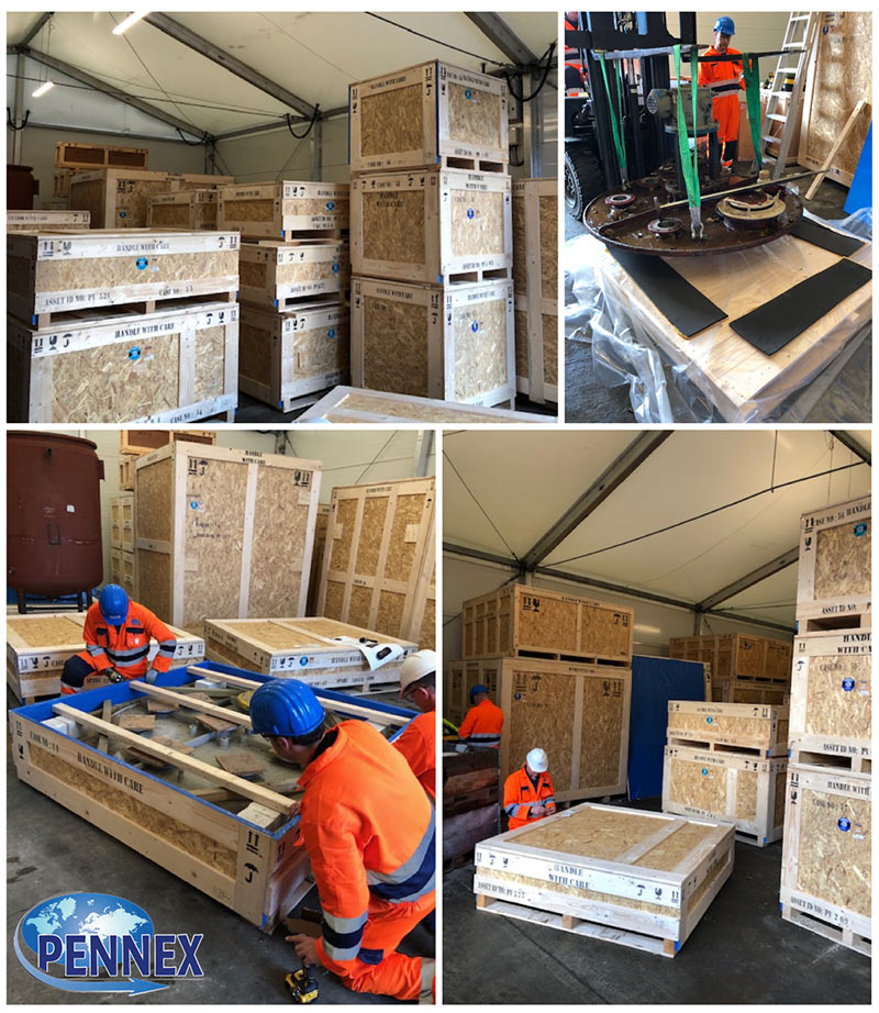 Pennex On Site Export Packing to wooden cases and crates