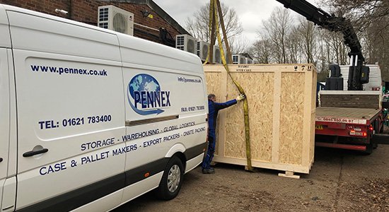 Pennex Onsite Export Packing to Bespoke Wooden Cases and Crates